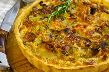 tarte aux poireaux