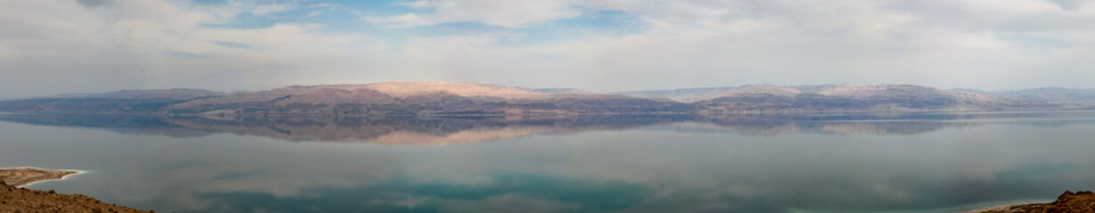 view from the mountains to the dead sea in israel