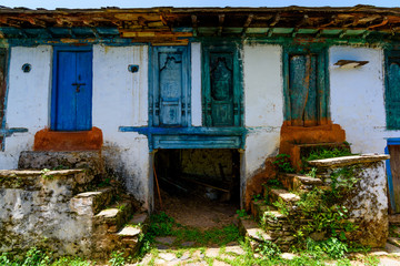 Old house in Indian Mountian state , Uttrakhand
