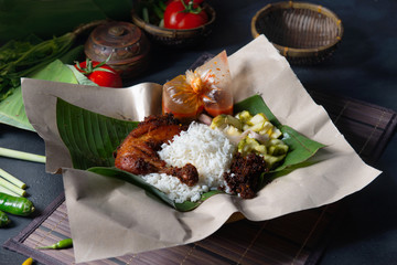 nasi lemak kukus traditional malay dish