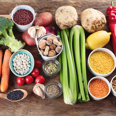 Healthy vegan food