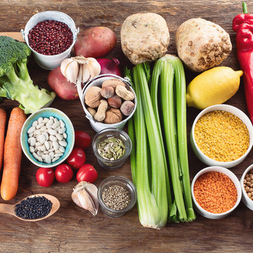 Healthy vegan food