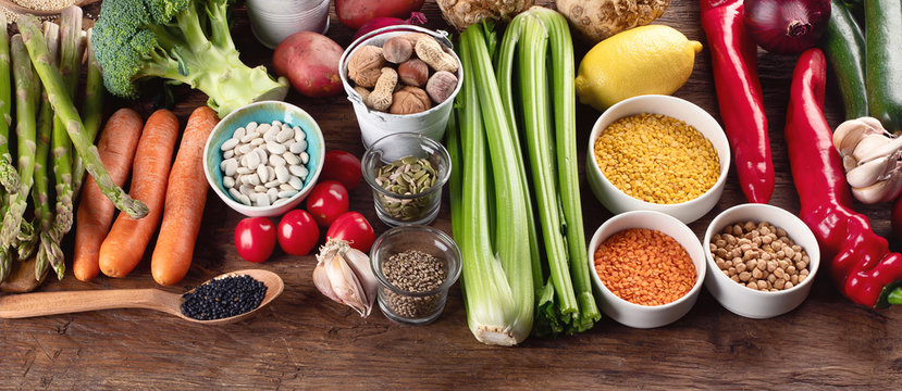 Healthy vegan food