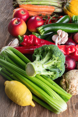 Various raw vegetables