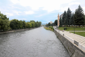 Terek river in the park