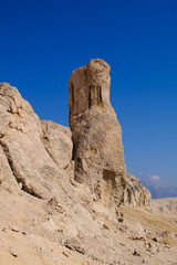 Fototapeta na wymiar Stogaj rock formation on Pag island in Croatia
