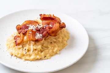 risotto with crispy bacon