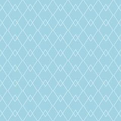 Fototapeta premium Light blue geometric design. Seamless pattern