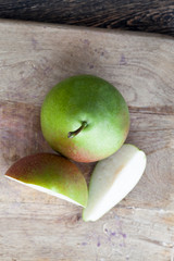 several green pears