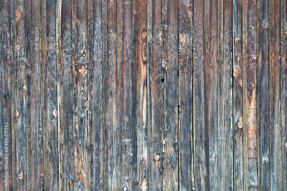 Wall mural Image of the wall of an old wooden house.