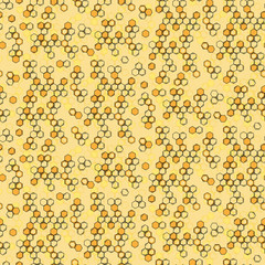 Seamless repeating honeycomb background