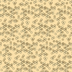 Seamless repeating honeycomb background