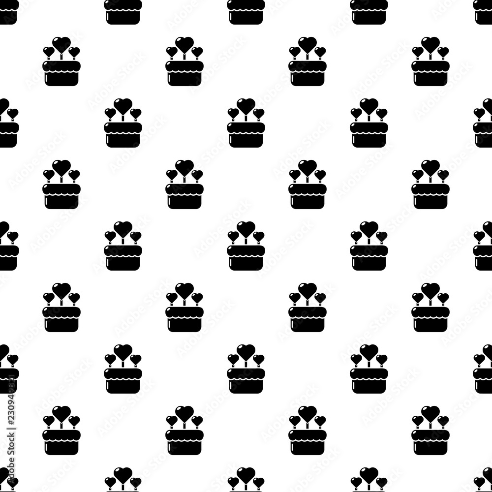 Poster wedding cake pattern vector seamless repeating for any web design