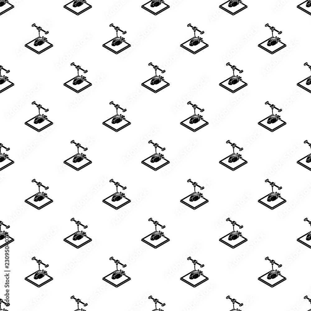Poster heart d printing pattern vector seamless repeating for any web design