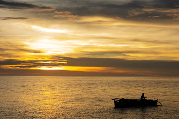 Fototapeta na wymiar Sunset at Camiguin, Philippines