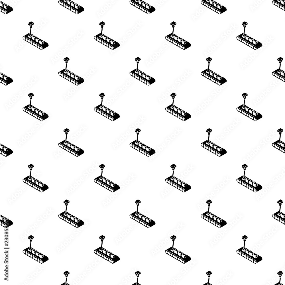 Poster cube d printing pattern vector seamless repeating for any web design