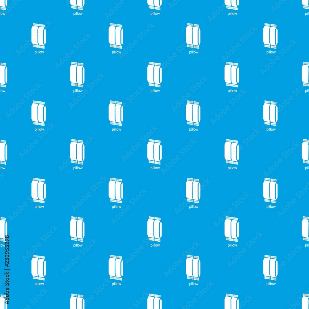 Poster pillow pattern vector seamless blue repeat for any use