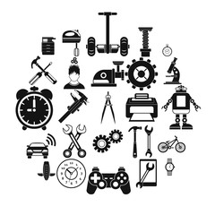 Facilitie icons set. Simple set of 25 facilitie vector icons for web isolated on white background