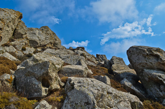 Rocks in Volax village, Tinos, Cyclades islands, aegean sea, Greece