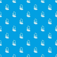 One door balcony pattern vector seamless blue repeat for any use