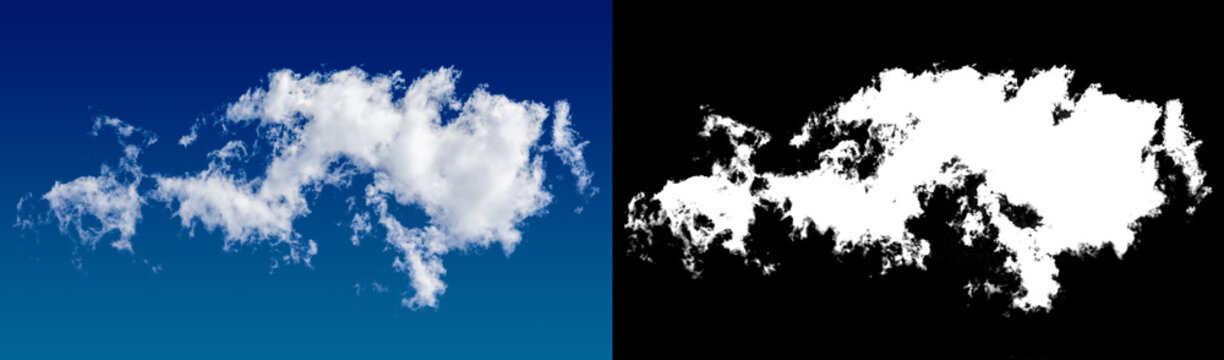 Cloud Mask Separated From Background