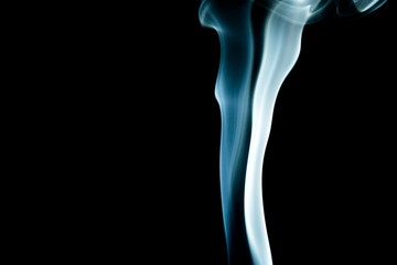 Smoke on black background