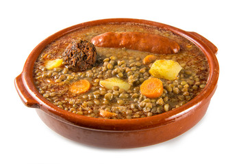 Estofado de lentejas con chorizo