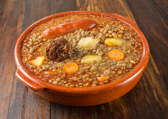 Estofado de lentejas con chorizo