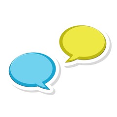 Message Bubbles sticker, Chat Icon, Dialogue icon 