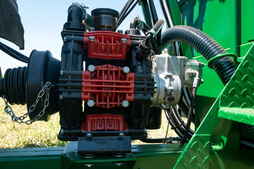 Obraz premium close up details of the sprayer for chemical treatment of plants