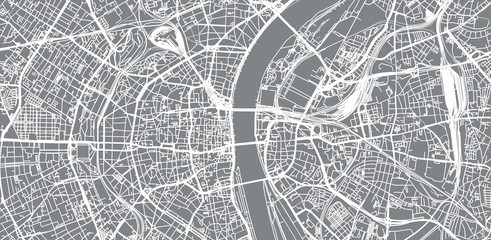 Städtischer Vektorstadtplan von Köln, Deutschland