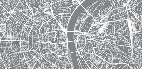 Städtischer Vektorstadtplan von Köln, Deutschland © ink drop