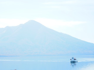 北海道 支笏湖の風景