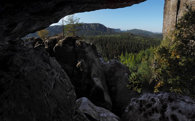 Ausblick von Kuhstall / Elbsandsteingebirge