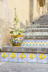 Le famose ceramiche della Scalinata di Santa Maria del Monte di Caltagirone in Sicilia