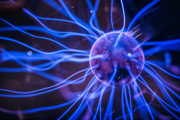 Close up of Plasma globe