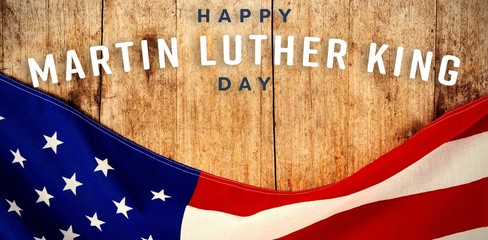 Fototapeta na wymiar Composite image of happy martin luther king day