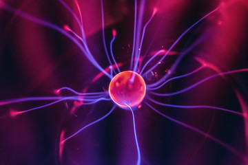 Close up of Plasma globe