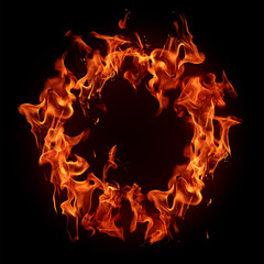 Burning fire ring - 230962875