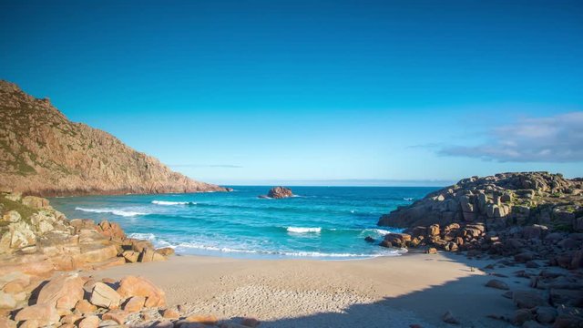 beach morning timelapse sea coast pedrosa