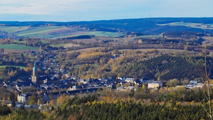 Naklejka premium blick auf annaberg-buchholz