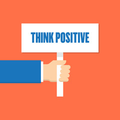 THINK POSITIVE MEGAPHONE LINE FLAT