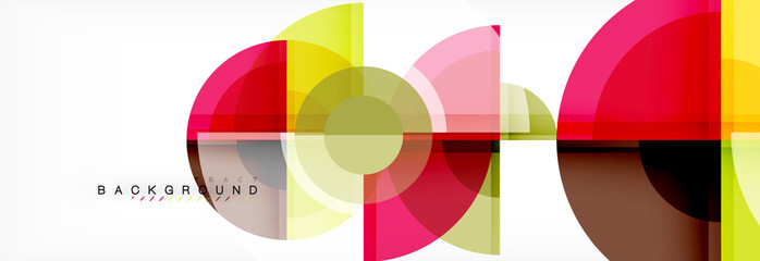 Obraz premium Vector fantastic circle modern geometric background template