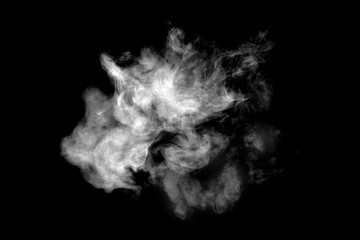 smoke isolated on black background image