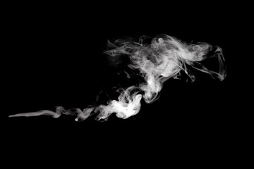 smoke isolated on black background image