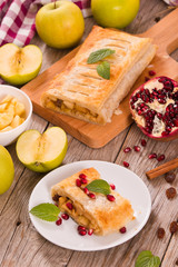 Apple strudel.