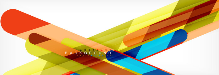 Abstract colorful lines, modern geometric background design