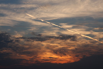 dramatic sky with clouds