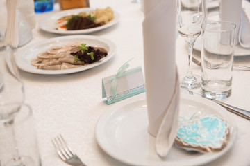 banquet in a restaurant