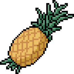 Fototapeta premium vector pixel art pineapple